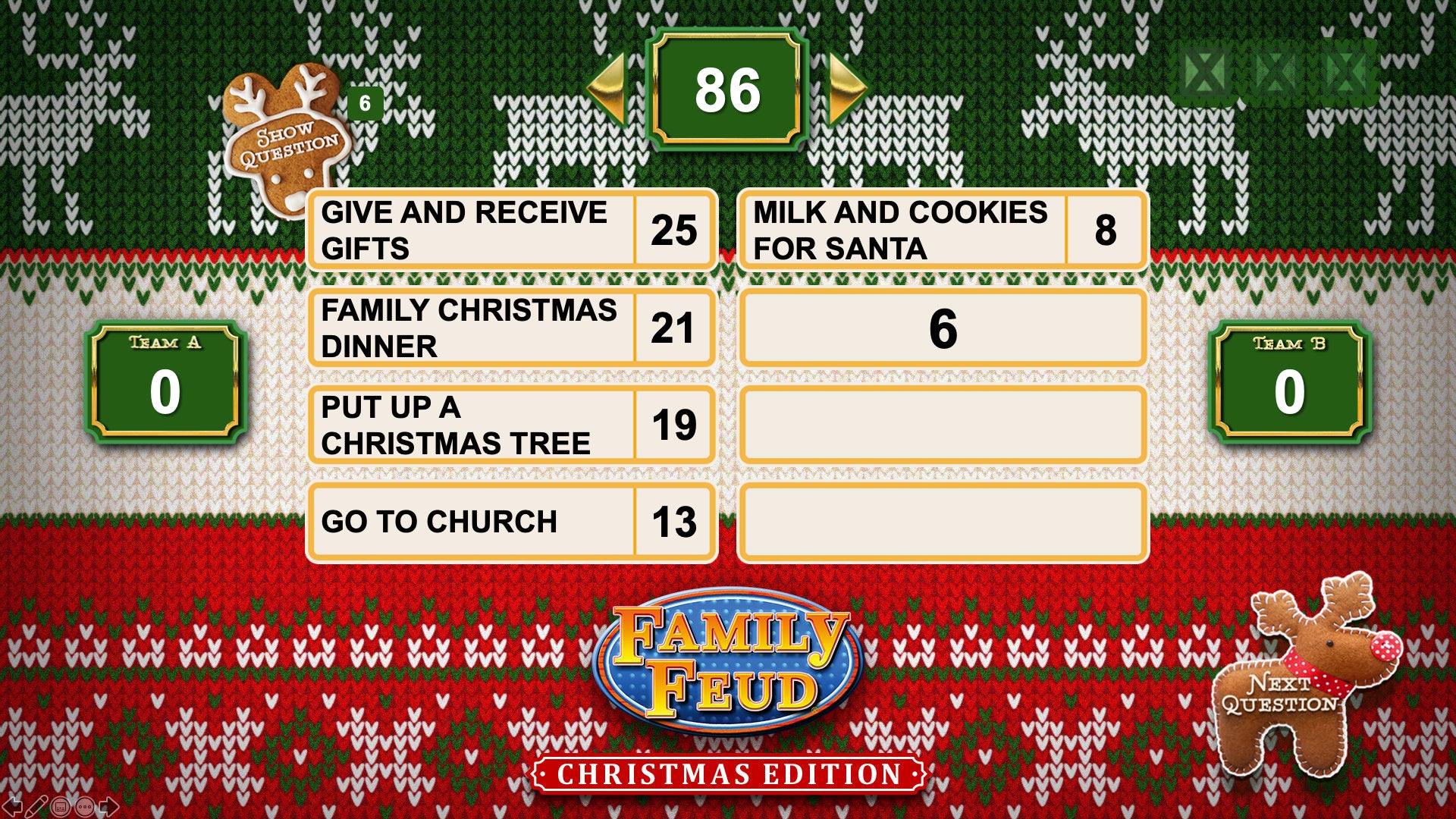 Family Feud for a Group Questions.pdf - Google Drive  Family feud game,  Family feud, Fun christmas party games